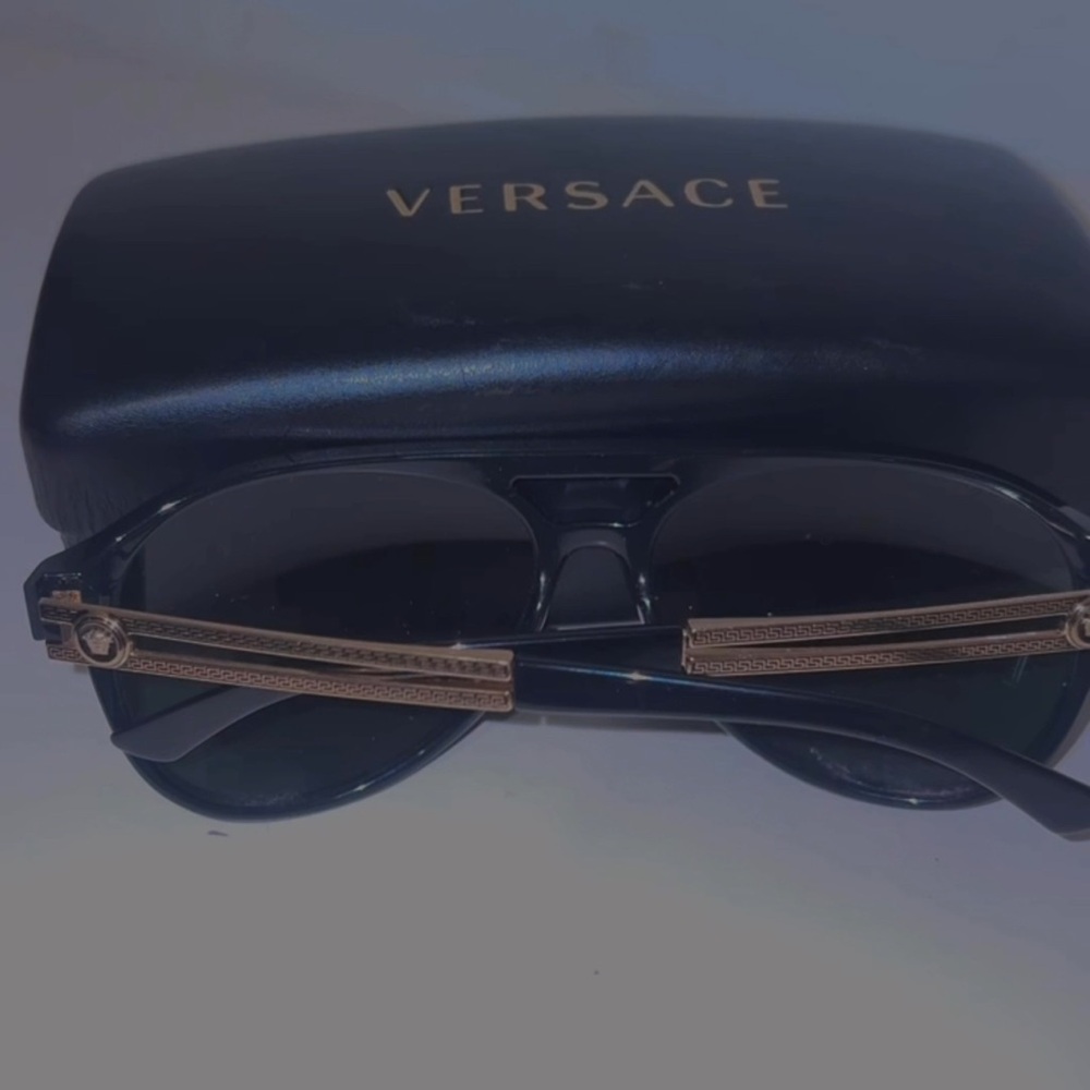 Versace Sunglasses with Gold Accents